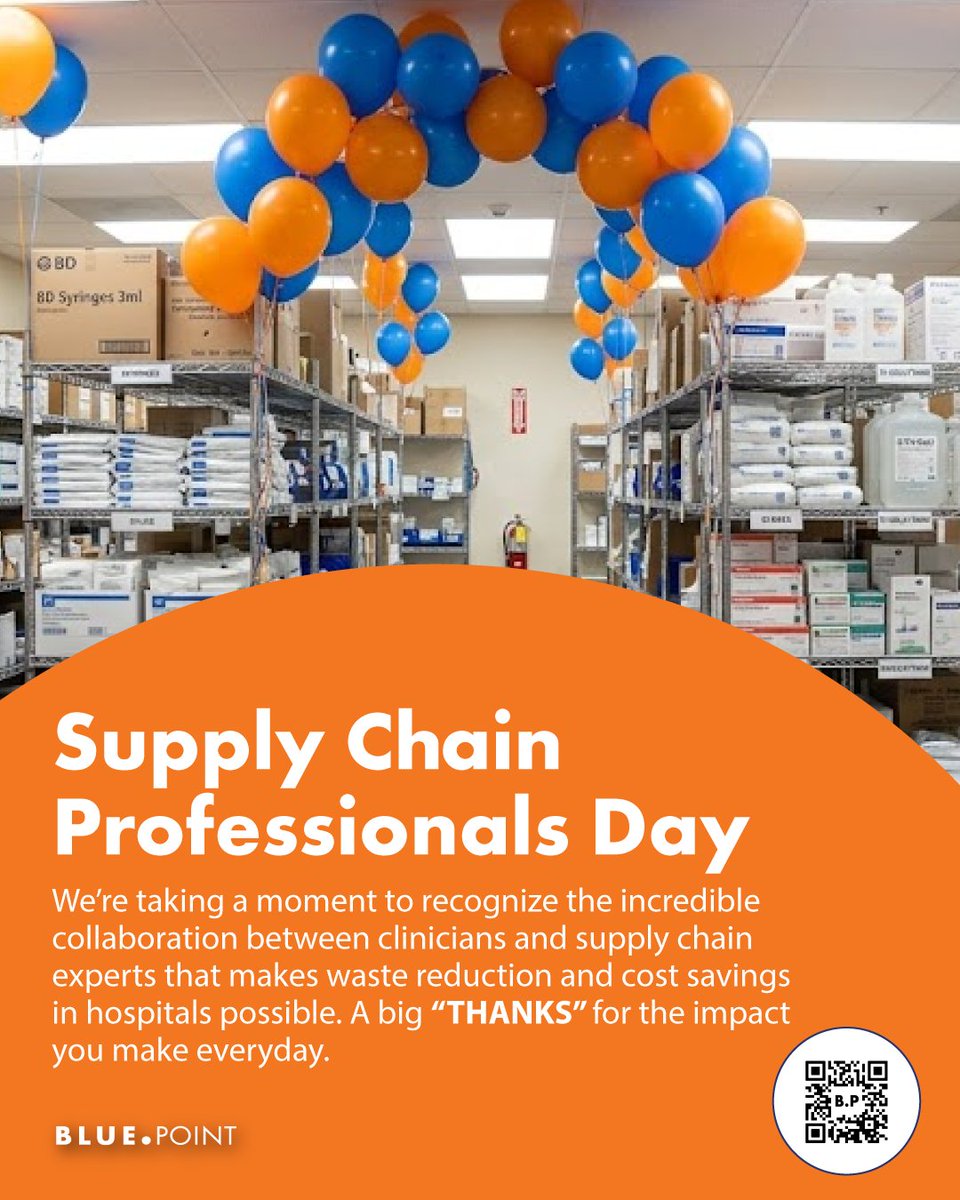 BluePointscs's tweet photo. Celebrating the supply chain professionals using data, collaboration, and innovation to drive smarter healthcare decisions. 📊👏 Happy Supply Chain Professionals Day! #SupplyChainProfessionalsDay #ValueAnalysis #SupplyChainSolutions https://t.co/WiznPgUIEu