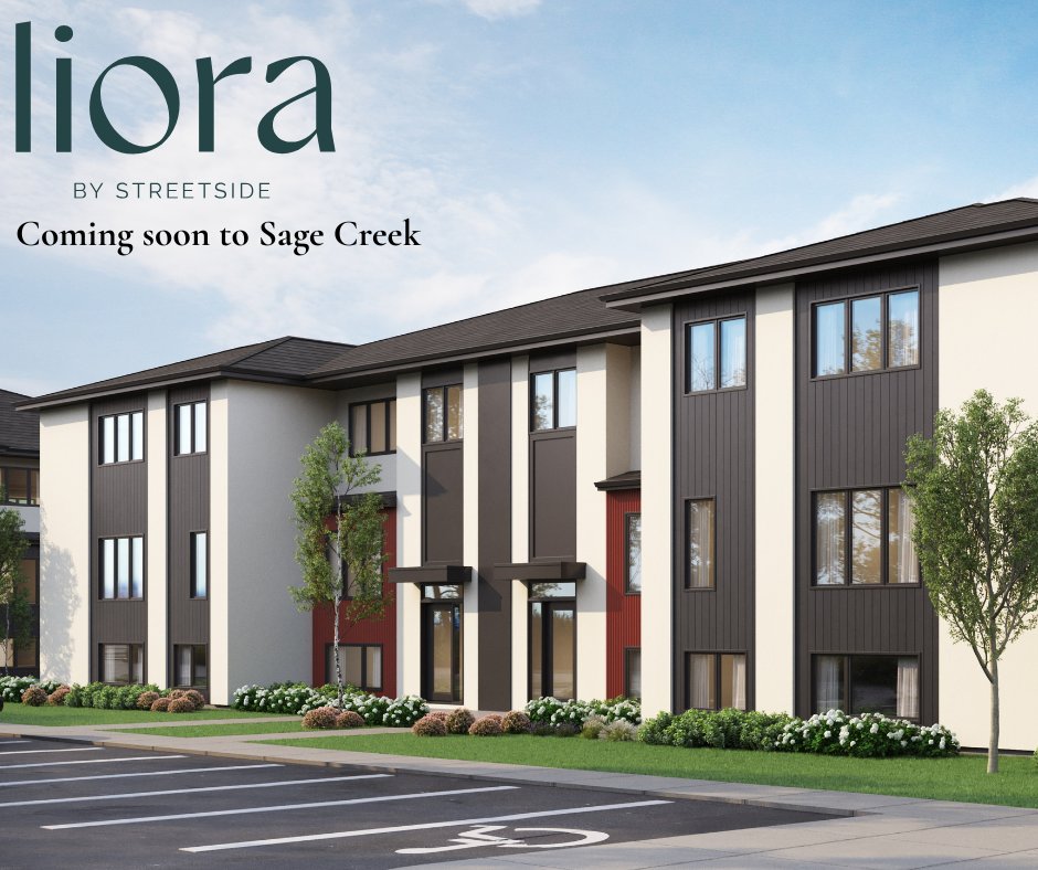 streetsidecondo's tweet photo. Liora Townhomes; Sage Creek's newest two-storey community coming for pre-sale THIS YEAR!

Designed with affordability in mind, Liora will feature 2- and 3-bedroom suites.

Register for more info!

https://t.co/VyRK5Iy7wA

#WinnipegRealEstate #WinnipegTownhomes #SageCreek https://t.co/d7ofypsN2B