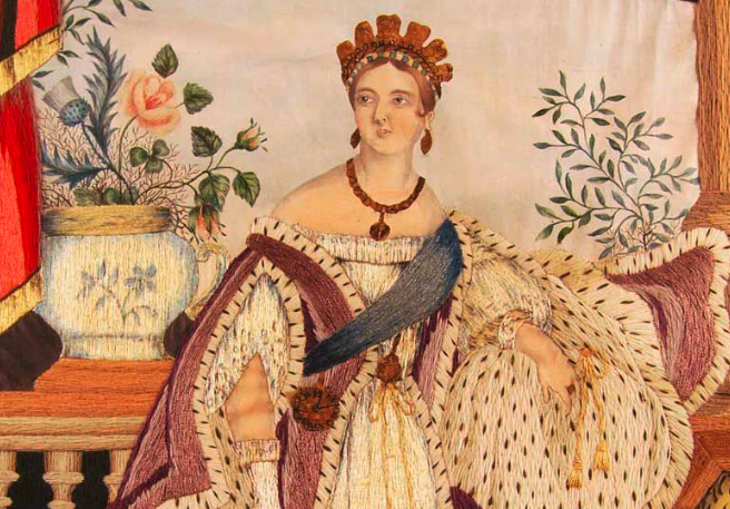 👑 “Queen Victoria” (1872) by Lucy Anne Rogers honours a monarch