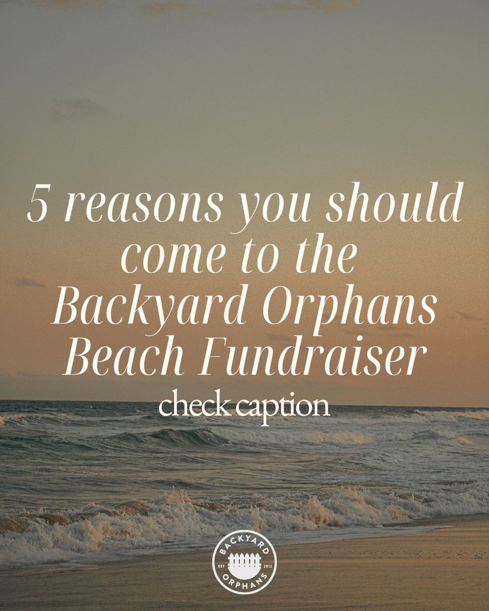 BackyardOrphans's tweet photo. 5 reasons you should come:

1.⁠ ⁠Beautiful beach views 🌊
2.⁠ ⁠Relaxing luxury rooms 🏖️
3.⁠ ⁠Delicious food 🍽️
4.⁠ ⁠Fun fellowship 🙌
5.⁠ ⁠Help vulnerable children find healing homes ❤️

Join us in October! 

👉 Learn more and register at https://t.co/472XaBWUbx https://t.co/qKQuzB9AWN
