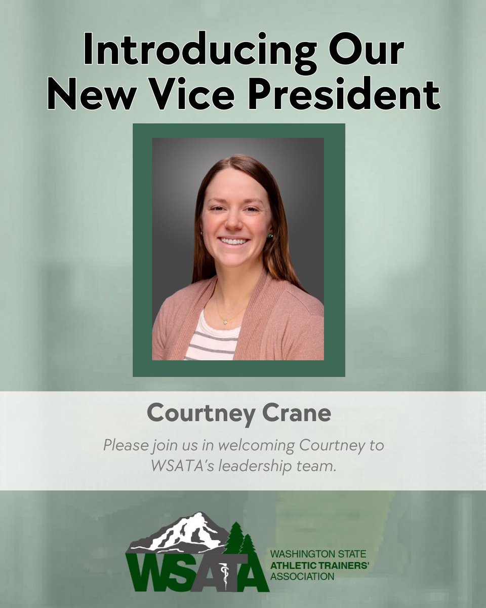 WSATA's tweet photo. Introducing our new Vice President for WSATA. We are proud to have Courtney Crane as a new addition to our leadership team and hope that you can join us in welcoming her to the team💚 https://t.co/8tMtlazFZp