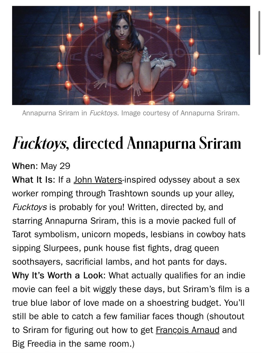 franconedits's tweet photo. Fucktoys featured in Cultured Magazine for best indie films coming this year ❤️‍🔥 @painqueen69 https://t.co/Dh9SaSeMrC