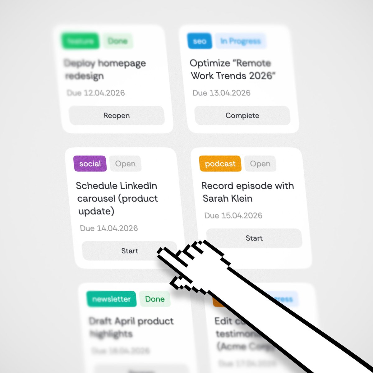 slatesource's tweet photo. 📅  Plan your posts. Track them. Check them off.

Stack Task chips on a slate and you've got a content calendar that's visual, satisfying, and live. Publish → check it off → next deadline shows up.

#Slatesource #ContentCalendar #TaskChip https://t.co/y37LlKaqmK