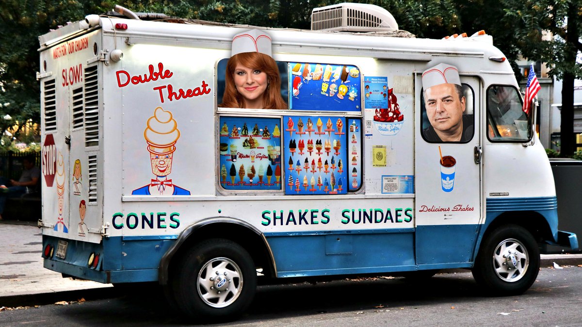 DoubleThreatPod's tweet photo. We've just unlocked our Patreon Livestream from July of 2025 when we ranked the best ice cream truck treats, and found out the disgusting way Ted Cruz eats a sandwich!
ㅤ
Available now on your podcast app of choice.
Video/Ad-Free on Patreon ➡️ https://t.co/QnqEwlLSsY https://t.co/lQ9GLuKjwu