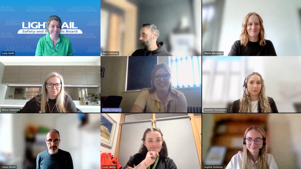 LightRailSSB's tweet photo. Today Carly hosted LRSSB's first Marketing and Communications Best Practice meeting with all networks across the UK Light Rail Sector!👏

Focusing on safety comms throughout the sector, it was a positive and impactful meeting, providing plenty of ideas, support and overall push for Safety for everyone around all tramways!🚊

Thank you everyone's contribution in today's meeting!😃