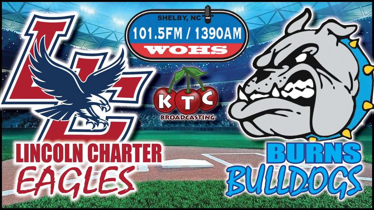 KTCBroadcasting's tweet photo. Western Regional NC Baseball Playoffs on the radio this week https://t.co/h4wyj07akW 
Best of 3 - Tuesday, Thursday, Saturday
  
WOHS 101.5FM 1390AM 
BURNS BULLDOGS VS LINCOLN CHARTER EAGLES 

WCSL 92.9FM 1590AM 
CHERRYVILLE IRONMEN VS CORNERSTONE CARDINALS https://t.co/5j8ftyecpv