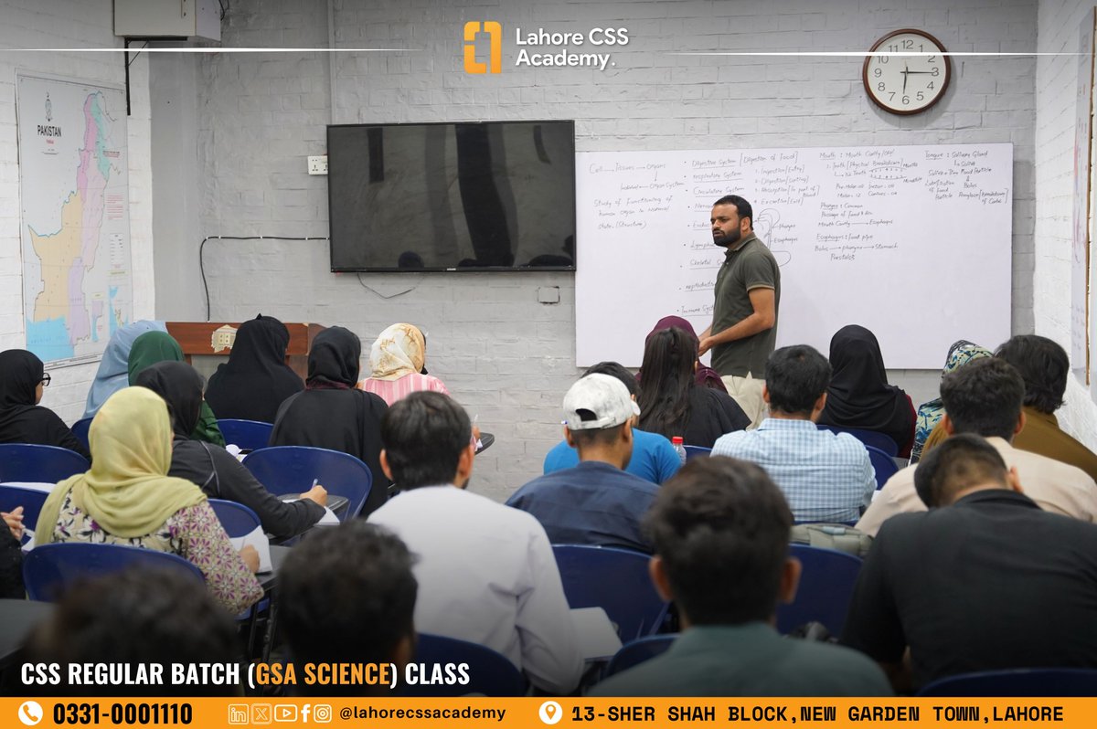 lahore_css's tweet photo. CSS Regular Batch (GSA SCIENCE) Class

📞 Contact: 0331 0001110
📍 Venue:13-Sher Shah Block, New Garden Town, Barkat Market ,Lahore CSS Academy

#LCA #CSS2027 #CivilServices #LahoreCSSAcademy #CSSFuture #CSSDreams #CSSExams #CSSCoaching #CSSTraining #CSSPreparation #CSSSuccess https://t.co/CB4bEvzltZ