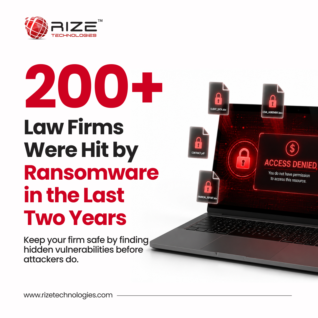 rize_tech's tweet photo. Ransomware attacks have impacted 200+ law firms globally in recent years, exposing millions of confidential client records.

The stakes?
Reputation damage. Lost clients. Lost revenue.
And today, the average ransomware demand exceeds $1M+, with total breach costs often significantly higher.

Why so many attacks? Law firms are especially vulnerable due to:

🔓 High-value, sensitive data that attackers actively target
📉 Gaps across cybersecurity architecture and disconnected systems
🌐 Increased exposure from remote and hybrid work environments

The reality? Most firms don’t realize where their vulnerabilities lie—until it’s too late.

At Rize Technologies, we simulate real-world attack scenarios to uncover vulnerabilities—before attackers do.

👉 Schedule a Discovery Call to see where your firm may be at risk: https://t.co/TWKY0EOrk8

#CyberSecurity #LawFirmIT #RansomwareDefense #DataSecurity #LegalTech #RizeTechnologies