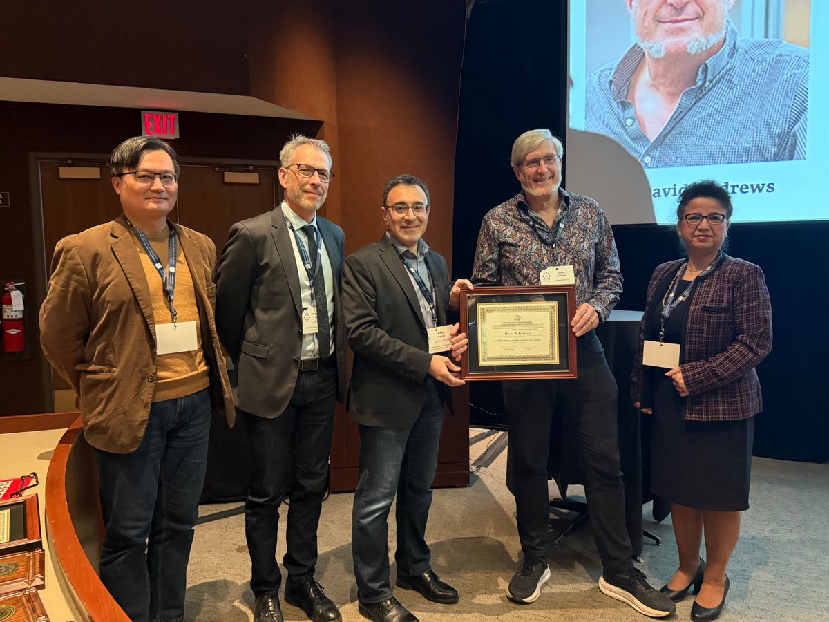 CSMB_SCBM's tweet photo. Among the highlights of #CSMB2026 in Banff was the recognition of this year’s CSMB Fellows, beginning with Dr. David Andrews.

Dr. Andrews is recognized for his research on apoptosis and mitochondrial biology, as well as his leadership within the Canadian biosciences community. https://t.co/rzmQPhlhbU