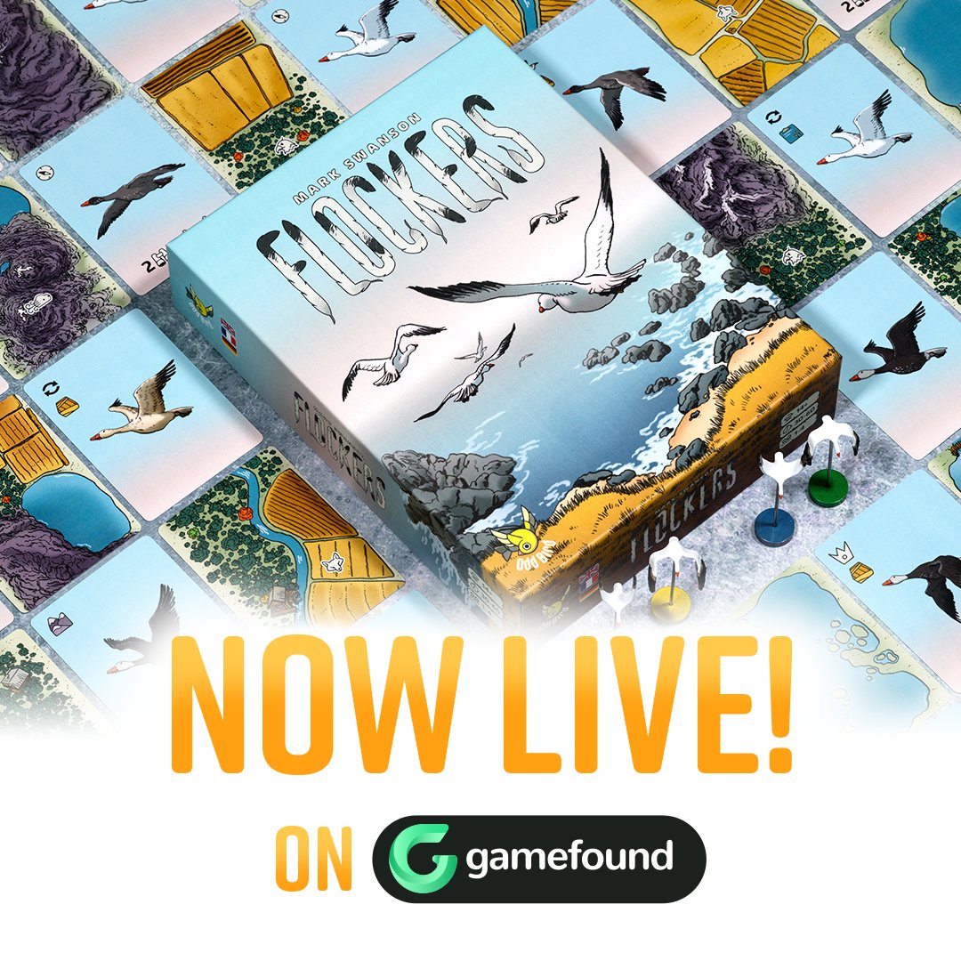 oddbirdgames's tweet photo. You can build a perfect route…
…but if your flock runs out of vitality, you’re stuck. Movement and survival are always in tension. That’s where Flockers shines. Now live.
https://t.co/qrBKS0e677

#Flockers #OddBirdGames #Gamefound #Eurogame #MattEmmons https://t.co/06d2ORVyzj