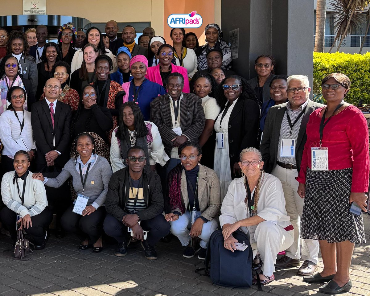 AFRIpads's tweet photo. Last week, we joined change-makers from 35 countries at the African Menstrual Standard and Market Development Forum in Johannesburg, South Africa!

From policymakers to manufacturers, the forum brought together stakeholders working to advance menstrual health across Africa.

Key takeaways from the Forum included:
- Setting robust standards for menstrual products and markets.
- Advocating for supportive government policies and taxation reforms.
- Building stronger coalitions among all market actors.
- 
Special shoutout to @UNFPA East and Southern Africa, Days for Girls International, the Swedish Institute for Standards (SIS), and the Sanitation and Hygiene Fund (SHF) @SHFund__ for making these conversations possible.

#AFRIpadsInclusive #AFRIpadsDignifedFlows
#AFRIpadsSustainableFlows