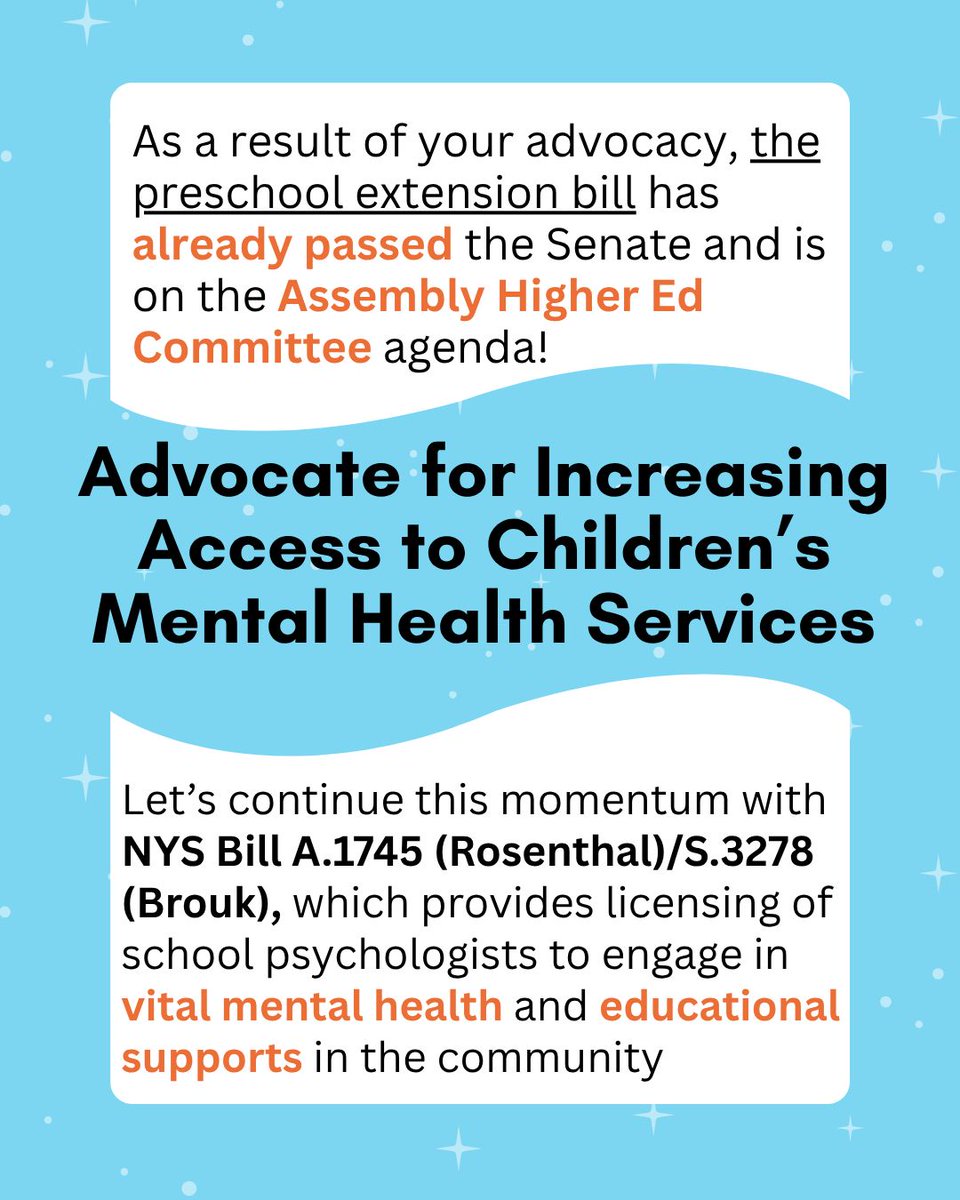 nyasp's tweet photo. Your advocacy has been incredible this month! 💙 You (&amp; friends, colleagues, parents, etc.) just need 5 minutes to show support for A.1745/S.3278 📣 #SchoolPsychologists #MentalHealthMatters Action Link: https://t.co/22i96vjYEL https://t.co/FJP48NzDqq