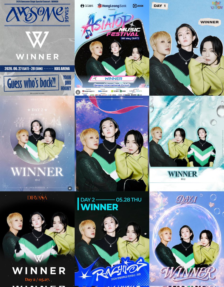 winneoooocent's tweet photo. festival kings🙌🔥 #WINNER @yginnercircle https://t.co/vD5KEsKMCp