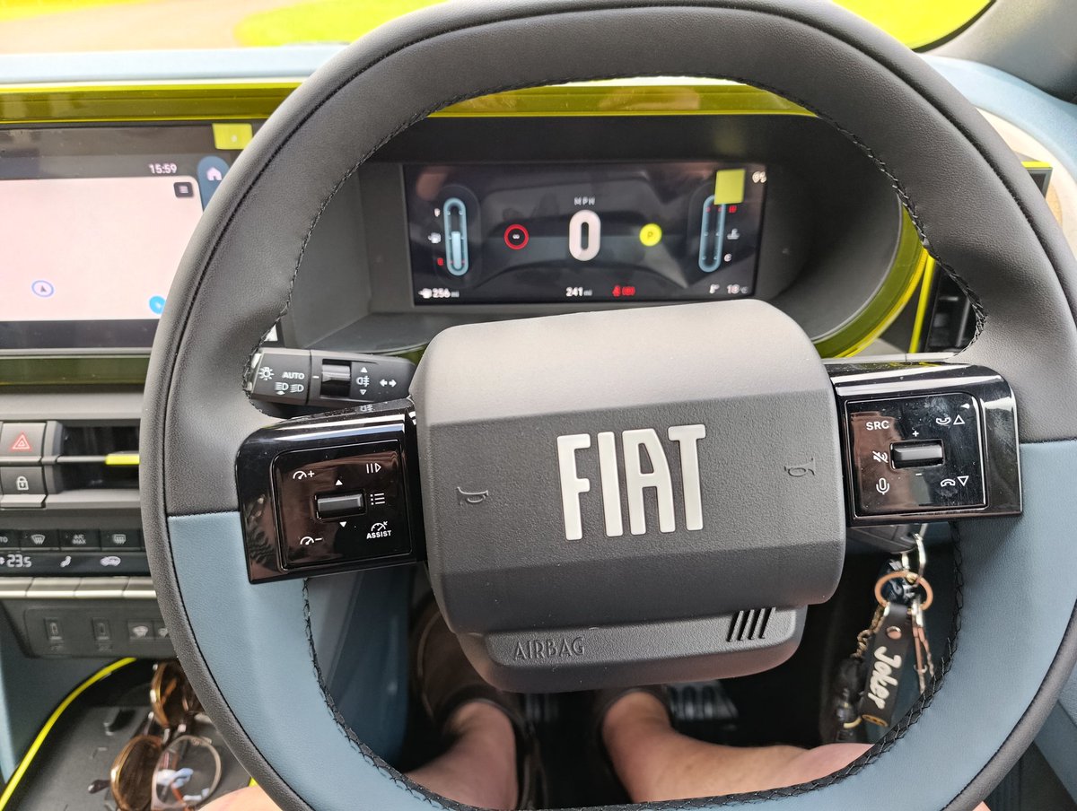 Seancockram's tweet photo. Had our new Fiat Panda 4 days now.. I must say it's very impressive we both love it. https://t.co/i0lQDHuGnT