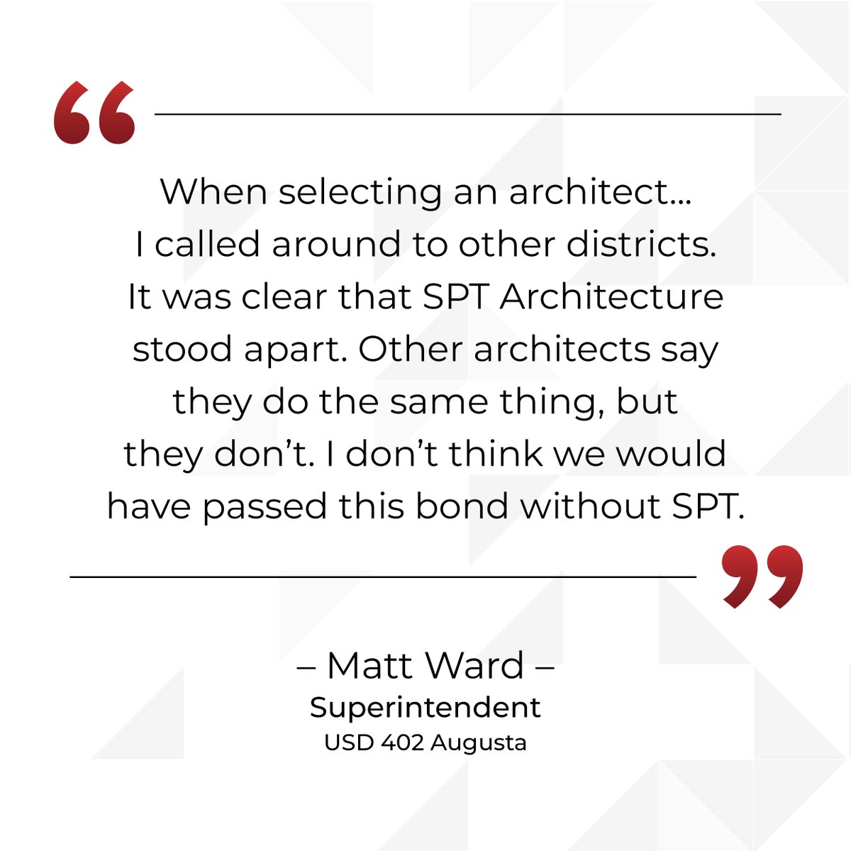 SPTarch's tweet photo. A successful school bond starts long before election day. It starts with listening: to district goals, community priorities, and the vision for what’s possible. ✅

Thank you to the leaders who trust us to help bring their vision to life. ❤️ https://t.co/mdx4tUsWRG