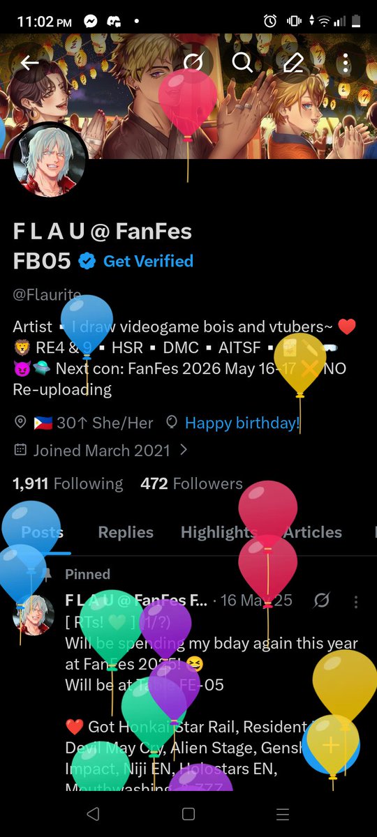 Flaurite's tweet photo. I forgot this is a thing 😆🎈 https://t.co/YpwrMARnwU
