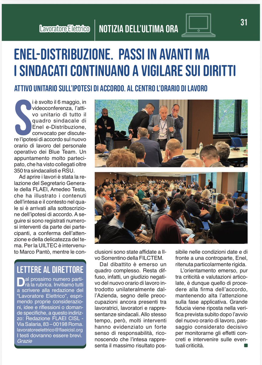 Flaei Cisl nazionale tweet media