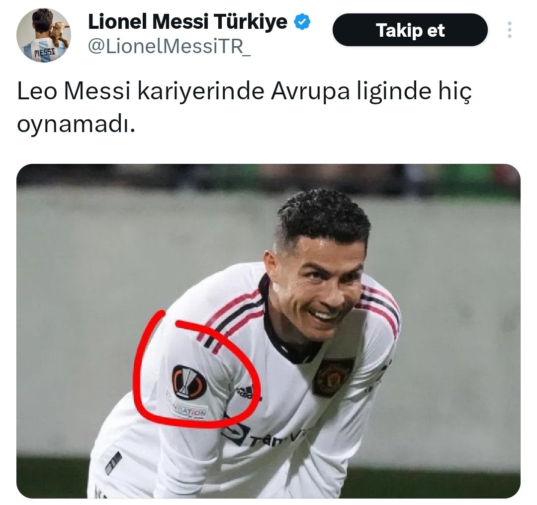 Cristiano Ronaldo Türkiye tweet media