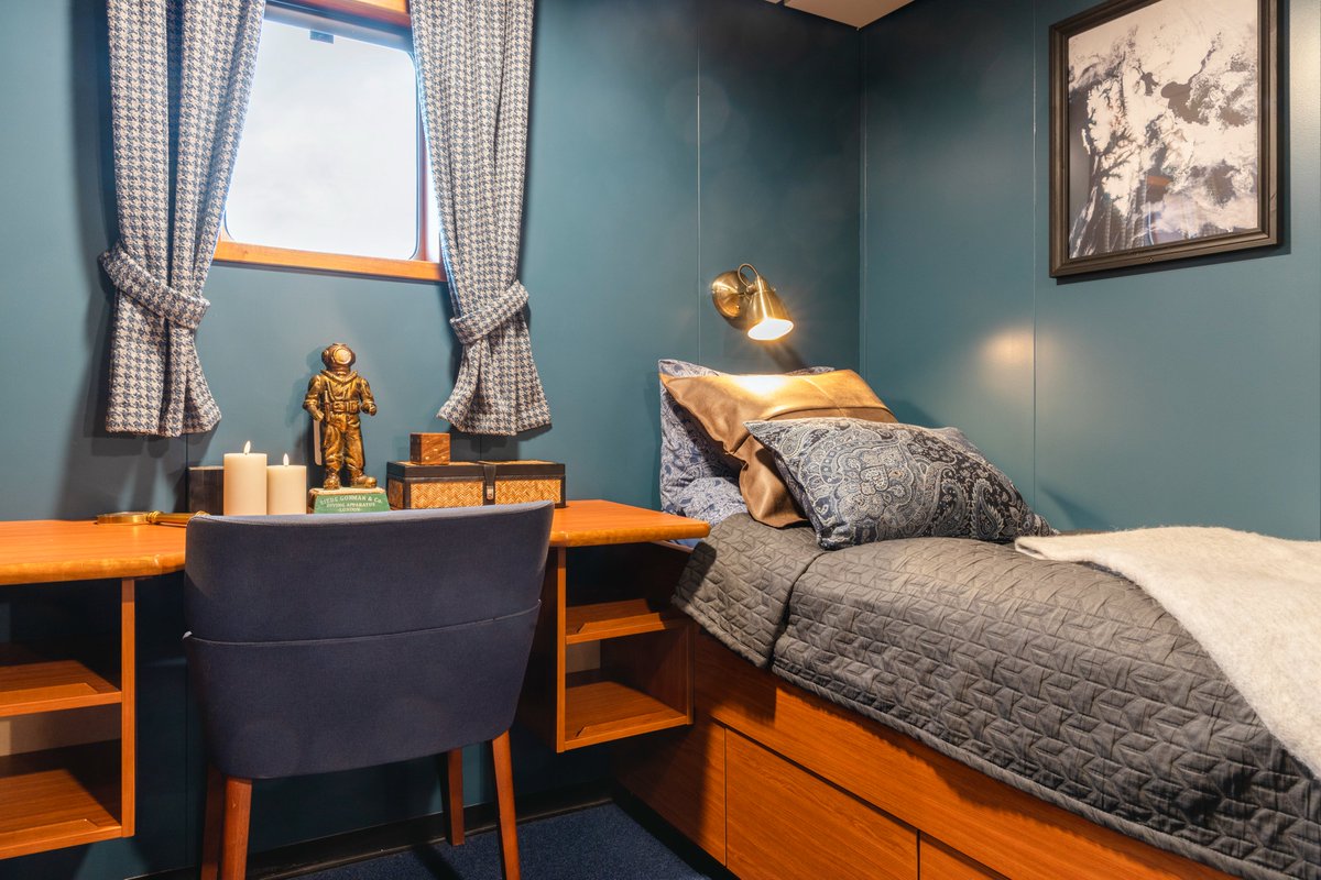 GECPRUK's tweet photo. Adventure solo travellers, we have news for you. Expedition Micro Cruise specialist @SecretAtlas has unveiled 6 new solo cabins aboard #MVFreya, redefining the #Arctic experience for independent explorers. Visit https://t.co/Sgnuetmqxy #TravelPR #SoloTravel #PolarTravel https://t.co/M2fI1eCiIc