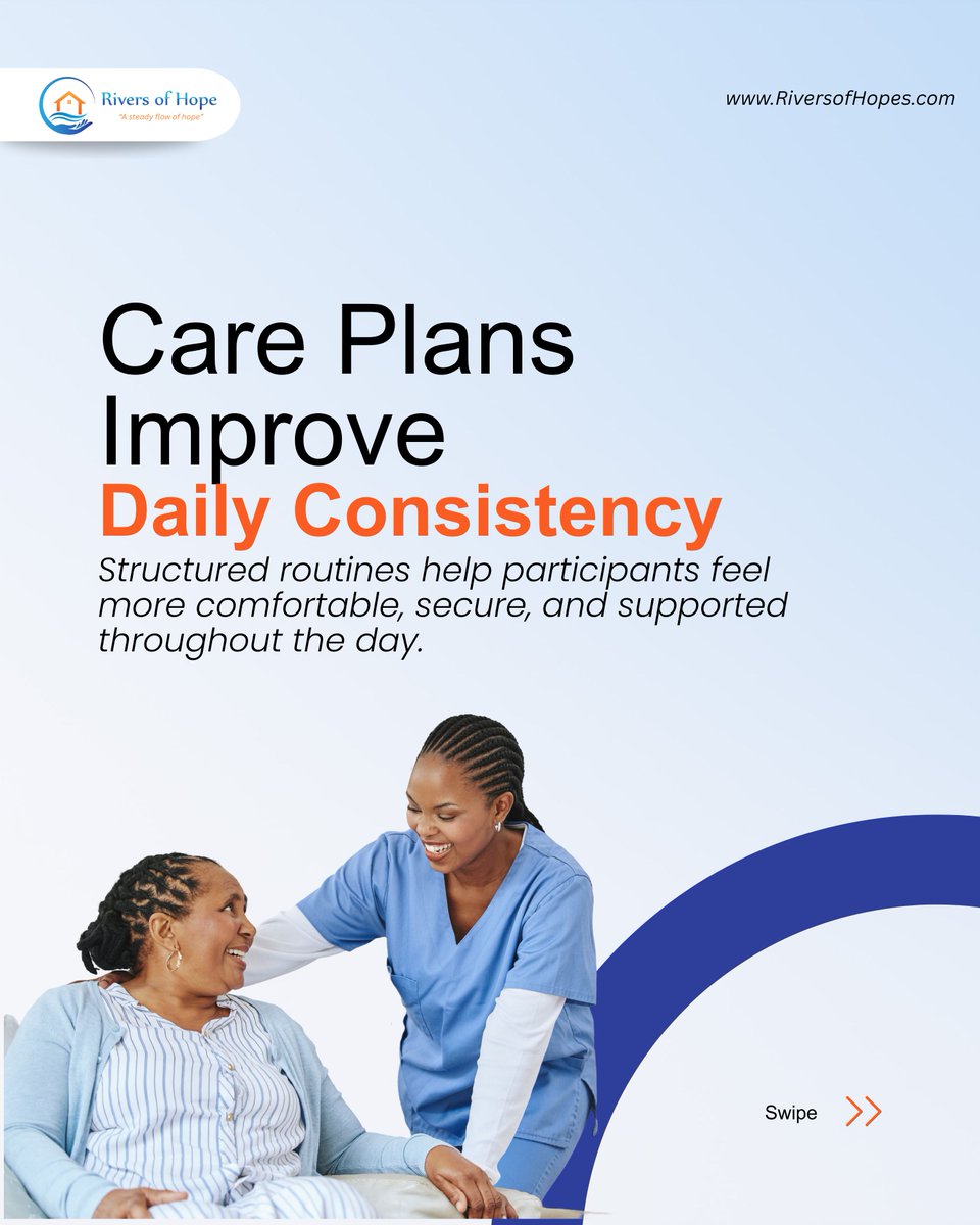 RiversofHope1's tweet photo. A care plan is more than just paperwork—it’s a roadmap to independence! 🗺️📷 Learn how structured routines in AFC &amp; GAFC programs create comfort and better health outcomes for your loved ones.   https://t.co/GnIFUwj02a (508) 440-4280 https://t.co/aZmRSeqb7a