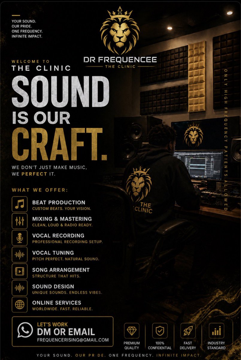 DrFrequencee's tweet photo. The face &amp; the brand 🎧⚡️

Building The Clinic one step at a time.

Custom Beats • Vocal Tuning • M&amp;M

Let’s work https://t.co/Tdj6c1b7XK