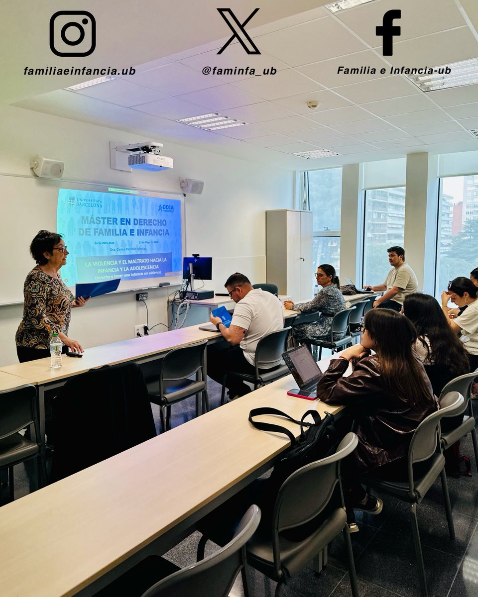 faminfa_ub's tweet photo. 🎓#Másteres y #Postgrados de la #Universitat de Barcelona 
🧑‍🧑‍🧒#Derecho de #Familiaeinfancia 
📢𝗟𝗮 𝘃𝗶𝗼𝗹𝗲𝗻𝗰𝗶𝗮 𝘆 𝗲𝗹 𝗺𝗮𝗹𝘁𝗿𝗮𝘁𝗼 𝗵𝗮𝗰𝗶𝗮 𝗹𝗮 𝗶𝗻𝗳𝗮𝗻𝗰𝗶𝗮 
👩🏻‍🏫Profa. Carme Panchón
Profesora de Pedagogía de la @UniBarcelona 
🌐 https://t.co/J6yH0O5IL0 https://t.co/uWqT6OSj1U