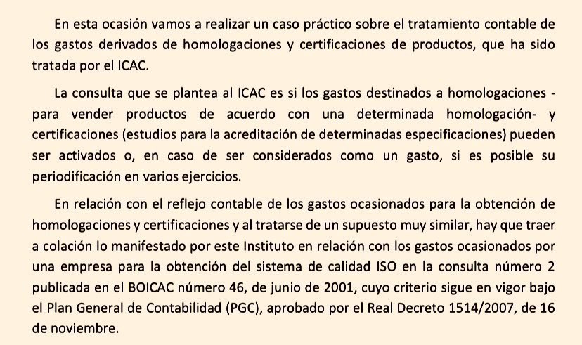 EContables's tweet photo. 📝 Caso práctico: gastos derivados de homologaciones y certificaciones de productos. Consulta número 2 del BOICAC número 137/Marzo 2024.

por @glabatut #EC_CGE https://t.co/64XGVc9Svo https://t.co/3xREN9ozqY