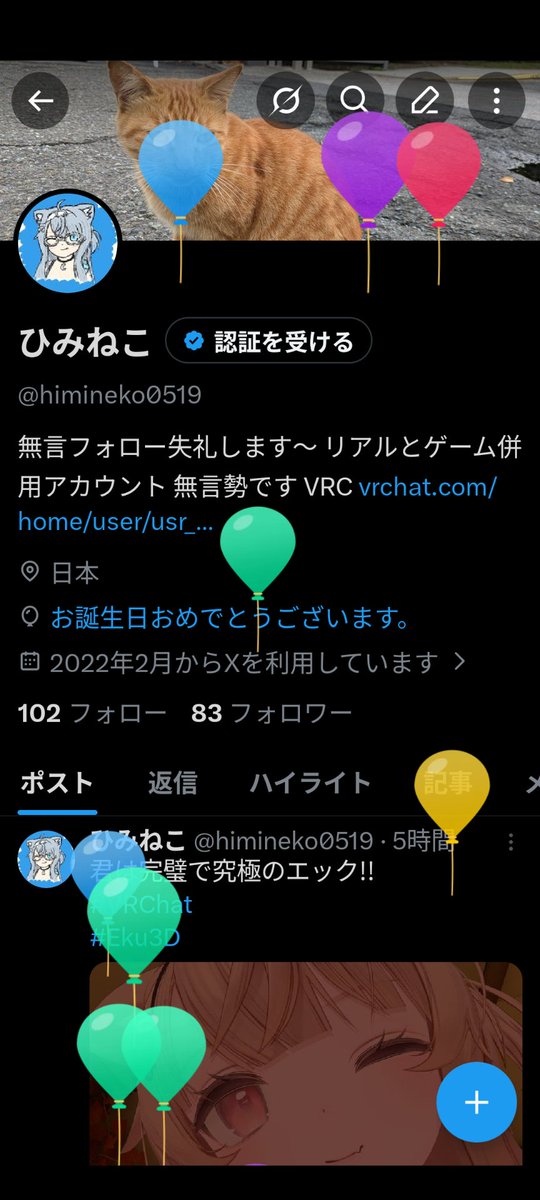 ひみねこ tweet media