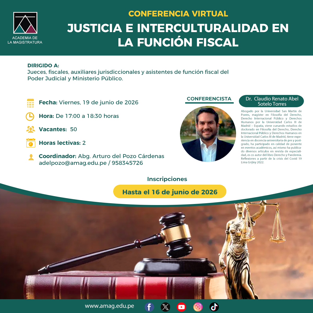 Academia de la Magistratura tweet media