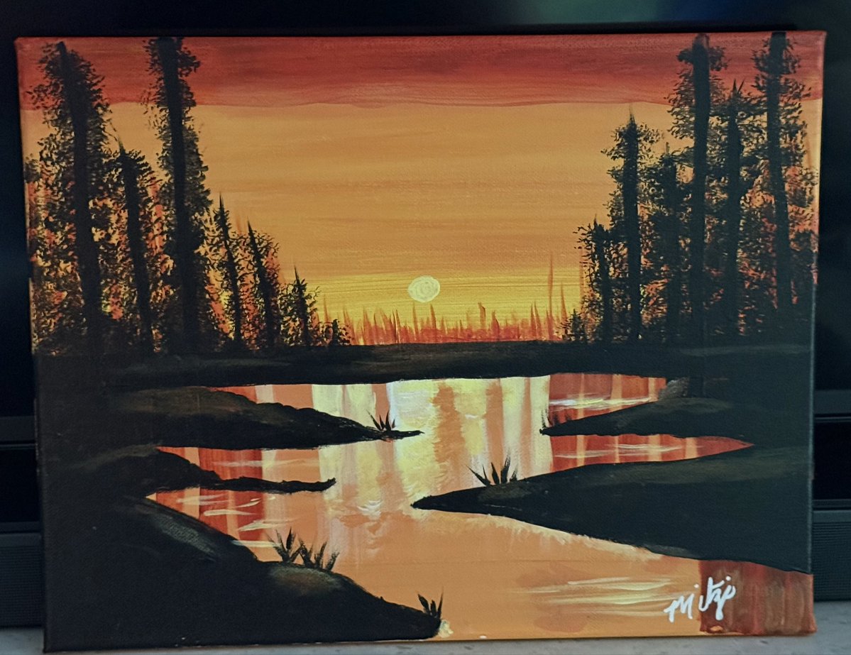 mitziplayer's tweet photo. My latest … remembering the joy of painting isn’t perfection https://t.co/83PZx9bHjx