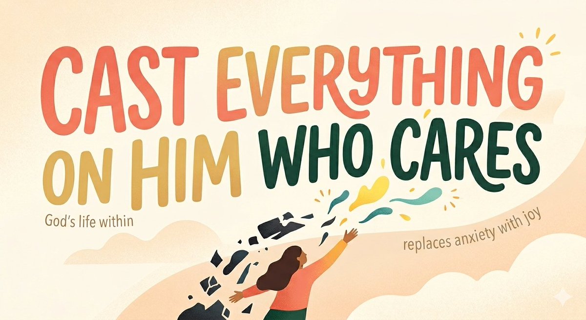 __OneBody__'s tweet photo. The worry hums. You can't switch it off. 💙
Then someone said: cast it — He actually wants it.
Anxiety was never yours to keep.
Still carrying something? #CastYourAnxiety https://t.co/n9y5B0GICW