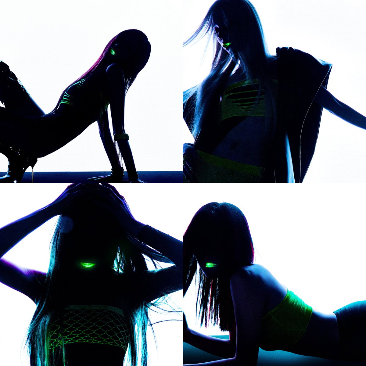 AboutMusicYT's tweet photo. aespa stuns in neon in new concept photos for Lemonade. https://t.co/wB9G9I4AL2