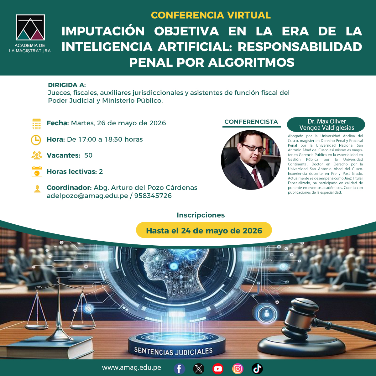 Academia de la Magistratura tweet media