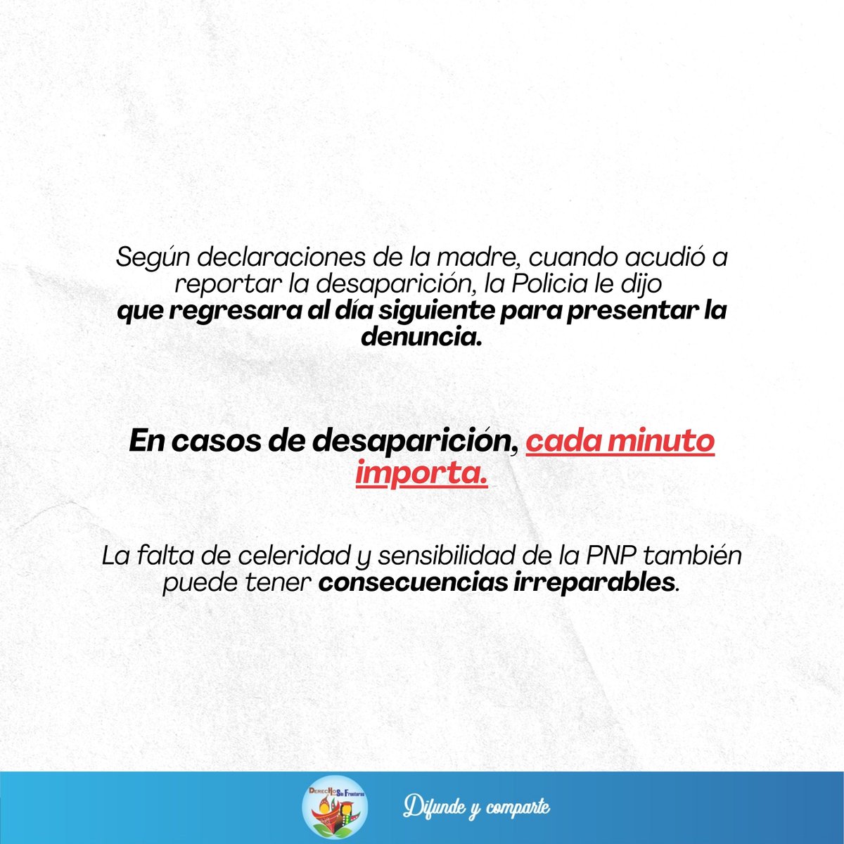 dhsfcusco's tweet photo. Cusco vuelve a enfrentar un nuevo caso de feminicidio.

La violencia contra las mujeres no puede seguir siendo normalizada ni tratada como una cifra más. Detrás de cada caso hay una vida arrebatada, una familia destruida y una sociedad que aún no garantiza protección y justicia. https://t.co/09zujhR1uH