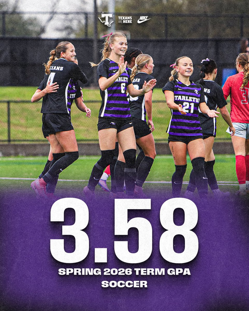 TarletonSoccer's tweet photo. Excellence on and off the field ✨ https://t.co/8jR1xanp5G