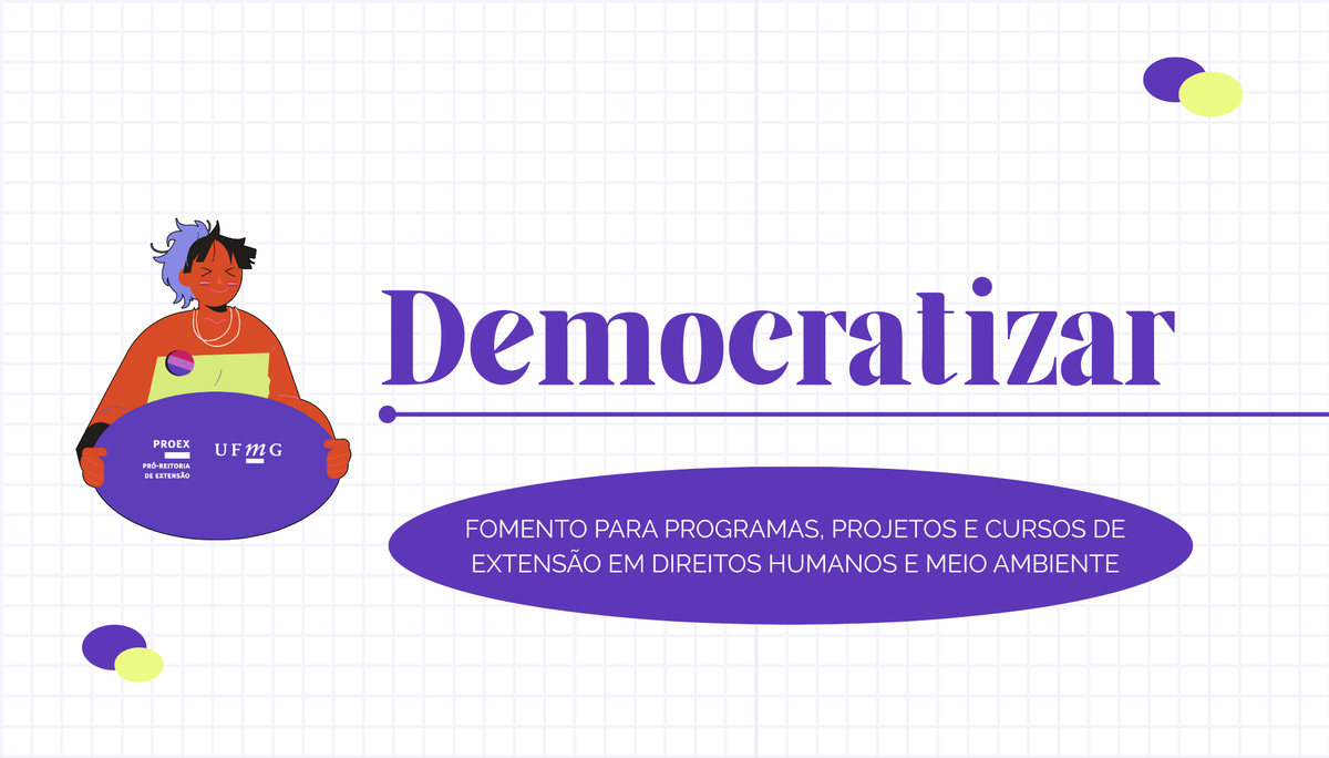 extensaoufmg's tweet photo. 📢A Proex recebe propostas, até 29/05, para o edital Democratizar.🌈

🌱Serão apoiados programas, projetos e cursos voltados às áreas de direitos humanos e meio ambiente.

➡️➡️Participe: https://t.co/IOch00oWng

#ExtensaoUFMG https://t.co/RQ8jmWaQrD