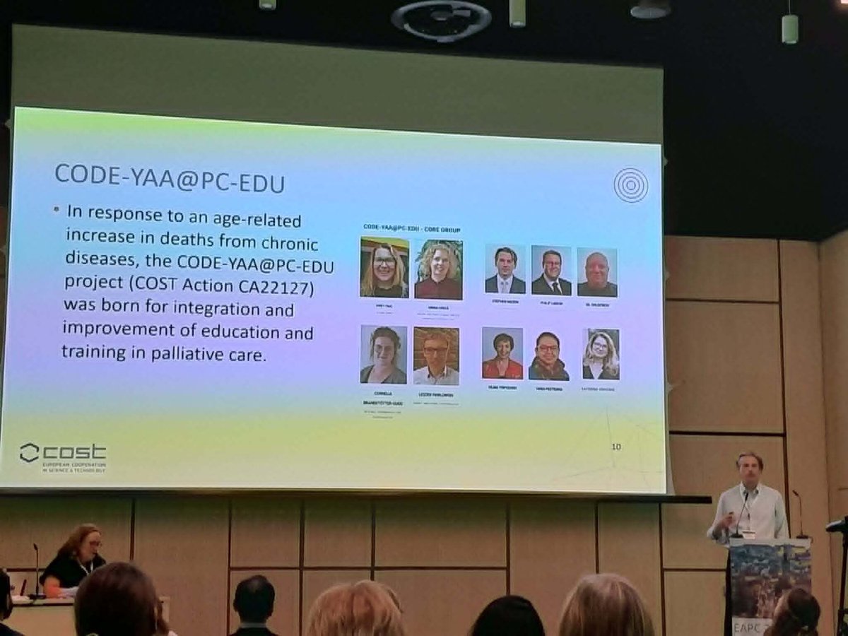 CODEYAA's tweet photo. 🌍 Members of the CODE-YAA@PC-EDU project actively contributed to the 20th EAPC World Congress, presenting research findings, facilitating discussions, and engaging with the international palliative care community through presentations, posters, and networking activities. 📚🎓 https://t.co/8Sw62TbAqy