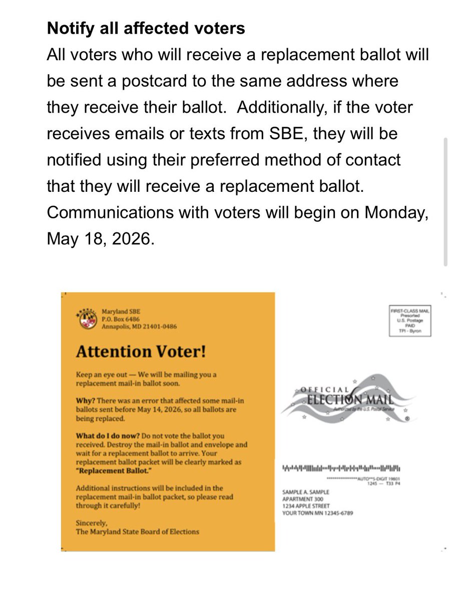 MikenzieFrost's tweet photo. NEW: The State Board of Elections just released more information about the mail-in ballot error. 

Details ⬇️ https://t.co/ftWWPUNzXR