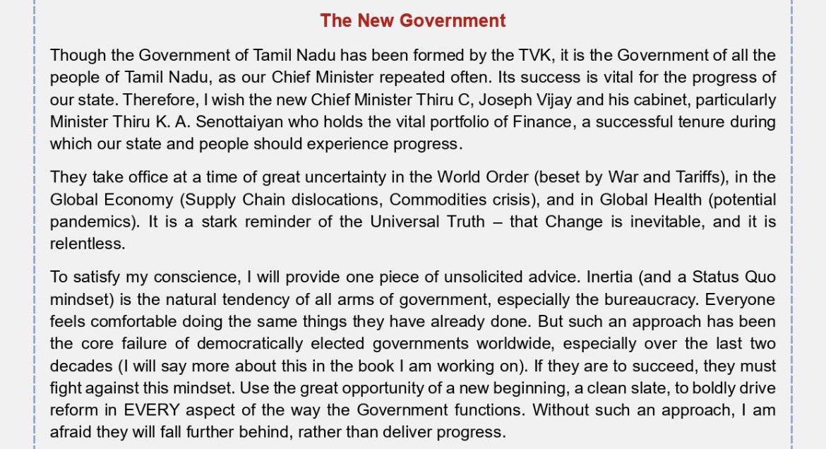 audithyanv's tweet photo. @ptrmadurai Pure clownery to sack him from the Finance Ministry after he exposed the DMK mafia in a leaked audio. @TVKVijayHQ @TVKPartyHQ should consider this advice from the only wise man in that otherwise misguided party. https://t.co/Ifo6af66C5