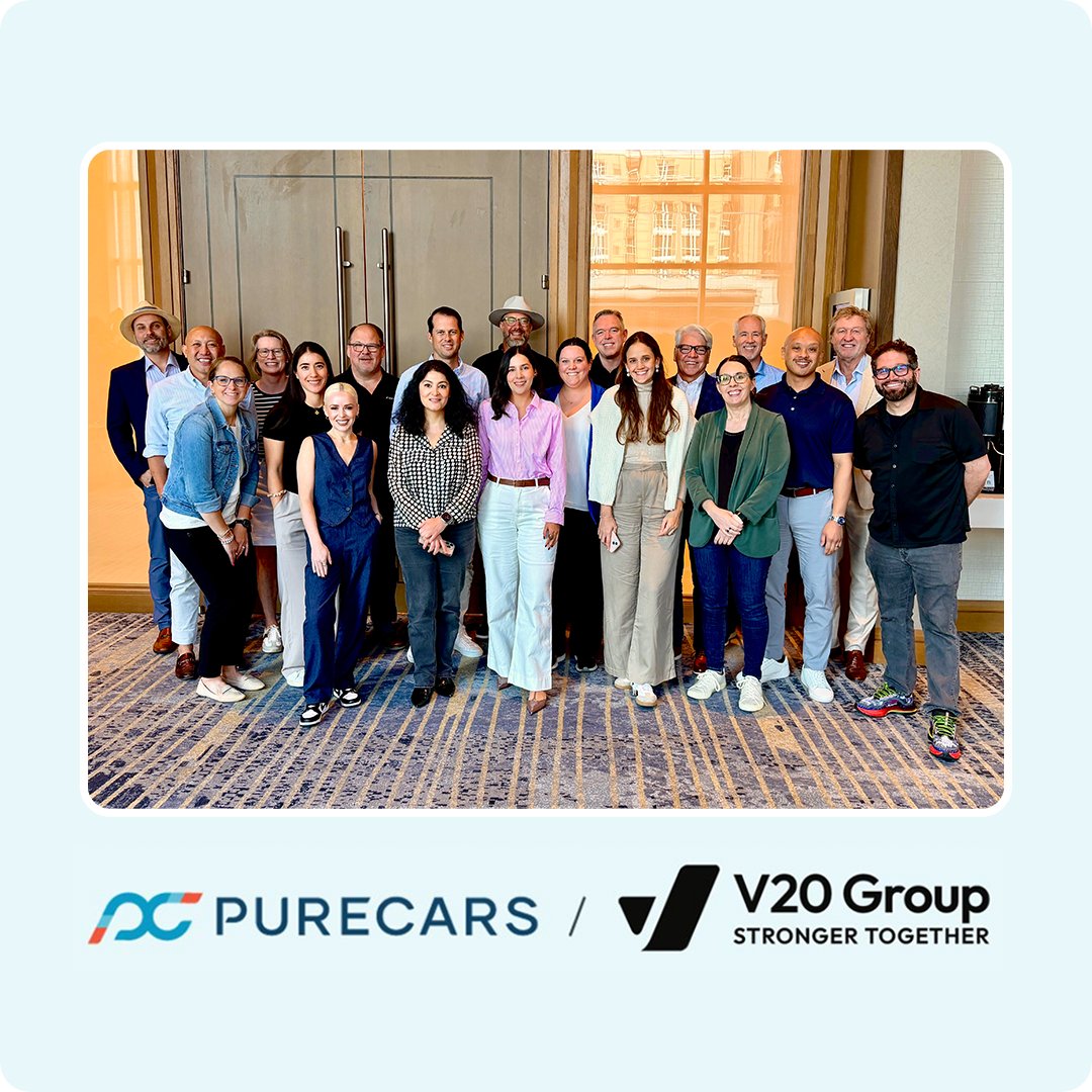 PureCars's tweet photo. The PureCars team spent time with the V20.3 group exchanging ideas, perspectives, and real-world strategies shaping the future of the industry. 🤝 Always valuable to be in a room with leaders pushing things forward and focused on what’s next for dealerships. https://t.co/sVoq5y1wyg