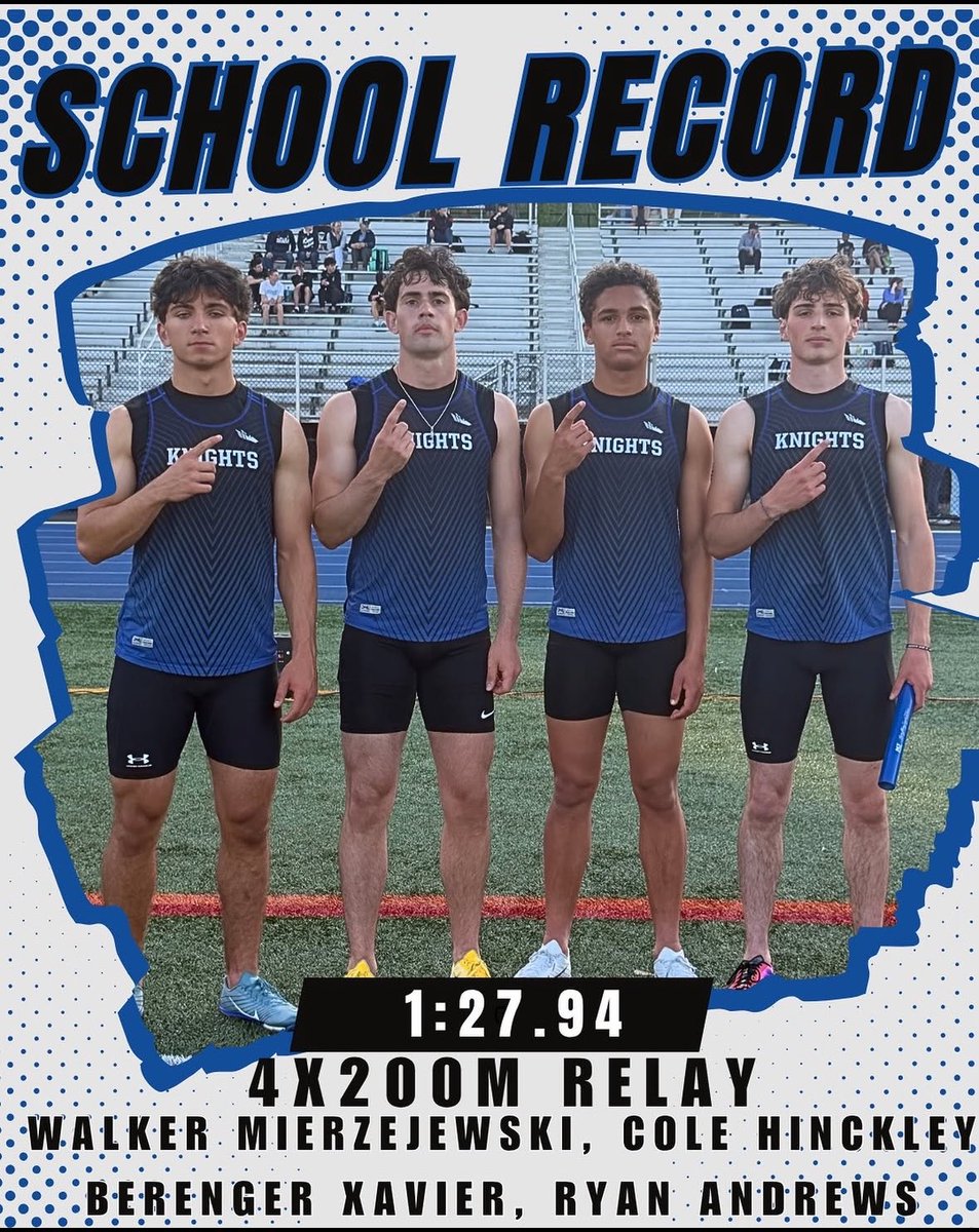 WalkerMezz's tweet photo. 4x2 School Record , CT #2, 6th fastest school record in CT history  - 0 Seniors... ‼️ https://t.co/wkQgInSPW7