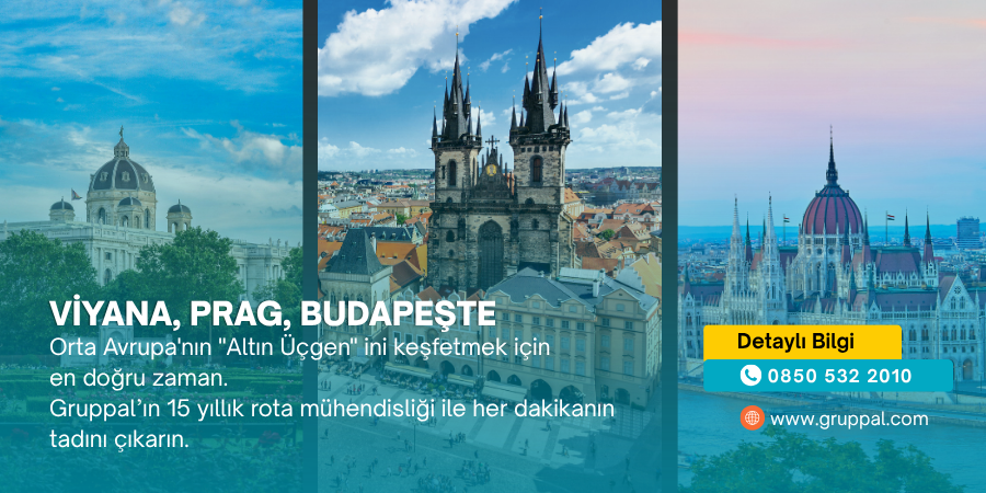 gruppal's tweet photo. 🏰 Prag
👑 Viyana
🌉 Budapeşte

Orta Avrupa’nın “Altın Üçgen” rotasında tarih, mimari ve unutulmaz manzaralar sizi bekliyor ✨

Gruppal’ın 15 yıllık rota deneyimiyle; plansızlık yok, zaman kaybı yok.
Sadece keşif, deneyim ve keyif var 🌍 https://t.co/3sDNmJ9yqv