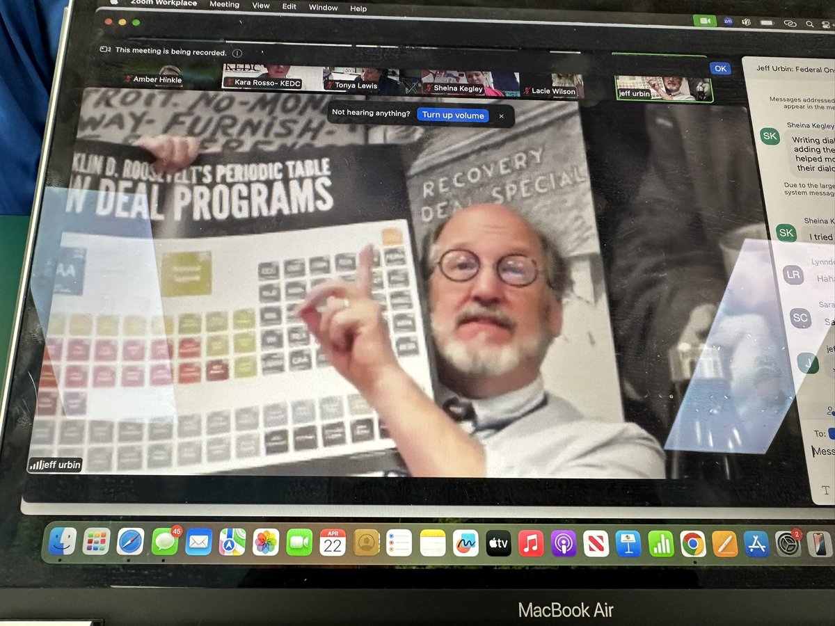 Ahinkle36's tweet photo. Another fantastic session with Jeff Urbin learning about the “Periodic Table Elements of the New Deal.” @passport2lead @KEDCGrants https://t.co/QpfOM0DtUF