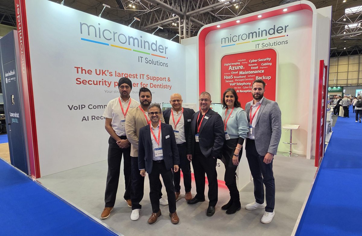 MicroMinder's tweet photo. Thank you for visiting us at Stand H52, NEC Dentistry Show (15–16 May)! We loved showcasing our AI Receptionist &amp; Hybrid Receptionist — helping practices boost security &amp; run smoothly.
📧 solutions@microminder.com | 📞 020 8799 6883 #microminder #dental #IT #AI https://t.co/NV1m0M3xsB