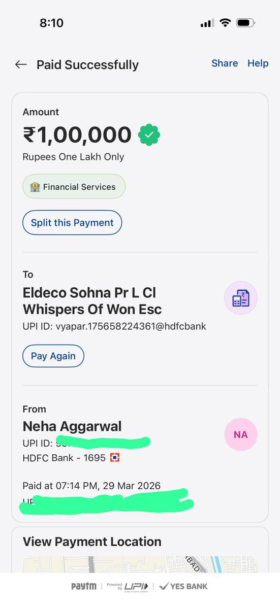 goyal_ankit600's tweet photo. Extremely disappointed with Eldeco. Paid ₹1 lakh as booking amount, requested cancellation within timeline, and returned all original documents, yet refund is still pending.

Repeated follow-ups are being ignored. Requesting @Eldeco_Group to resolve this immediately. https://t.co/Y6ipTkqzor