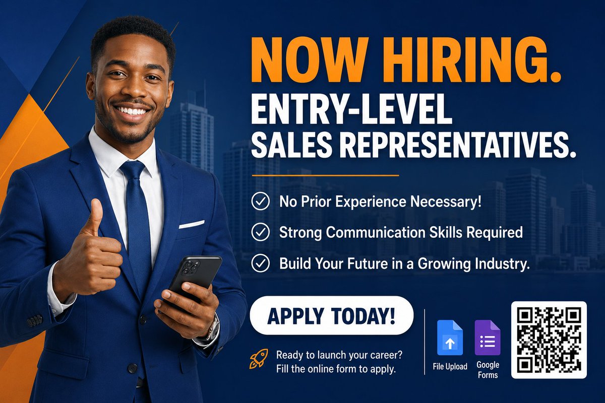 careerpath_NG's tweet photo. Entry Level Sales Rep.
Complete Application here: https://t.co/EM8LpOcdFY https://t.co/1KMVq41j0Y