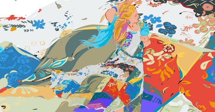 JudithBarath's tweet photo. Art of the Day! "Summer Dress". Buy at: https://t.co/BMittKSEh5 https://t.co/lKjH7PHOPA