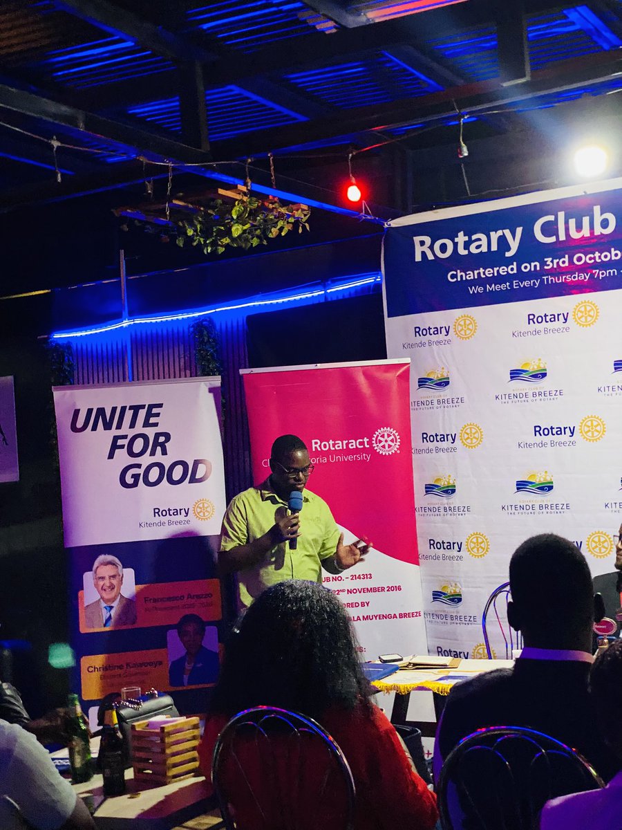 RcKitendebreeze's tweet photo. A huge thank you to Rtn Joseph Ssengooba @JB_Ssengooba for the insightful and inspiring message delivered at our Rotaract Takeover Fellowship last Thursday.
Thank you for championing the growth of young leaders in Rotaract.
#RCKitendeBreeze #RotaractTakeover #KiBreezeKinyuma https://t.co/r2GKqMgme0