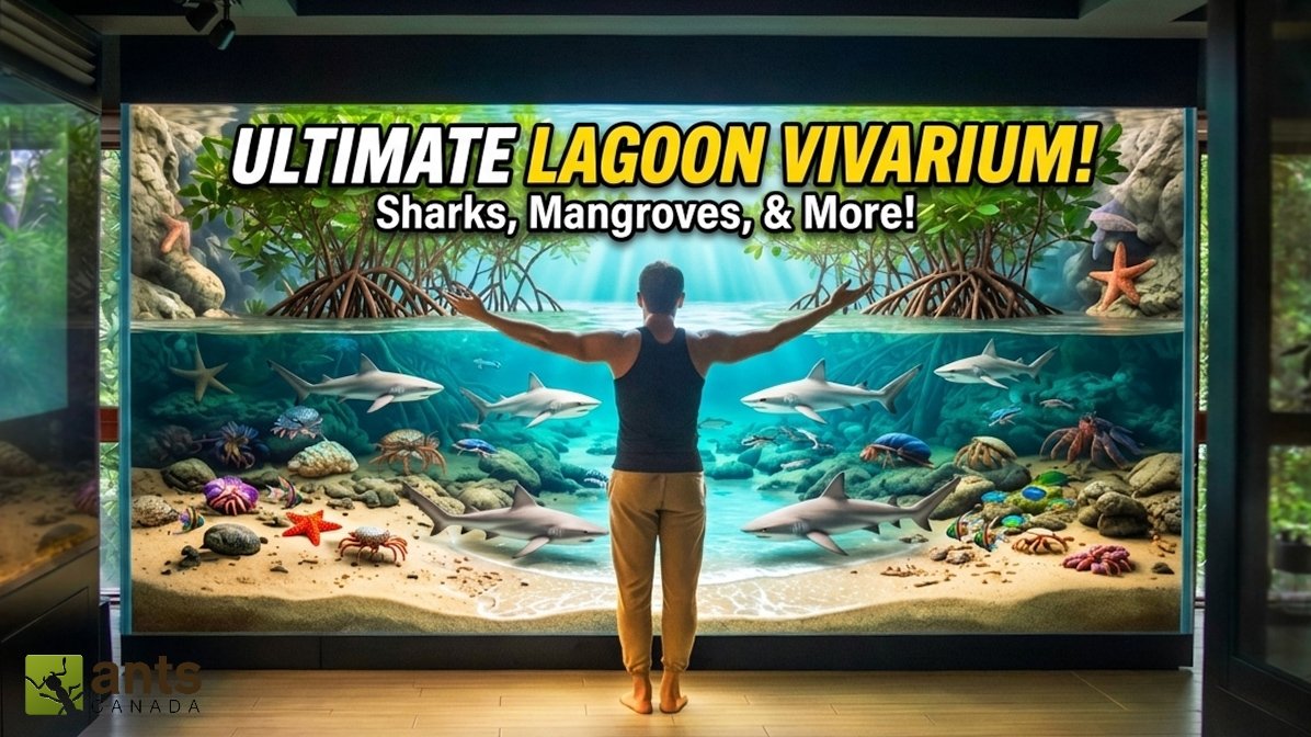 AntsCanada's tweet photo. Vivarium 5 UPDATE video "Building the Ultimate Lagoon Ecosystem Vivarium" is now up!!! Check my YT page to watch the episode! It's happening, AC Family! 🌊🏝❤️ https://t.co/4I9GLjH2Eq