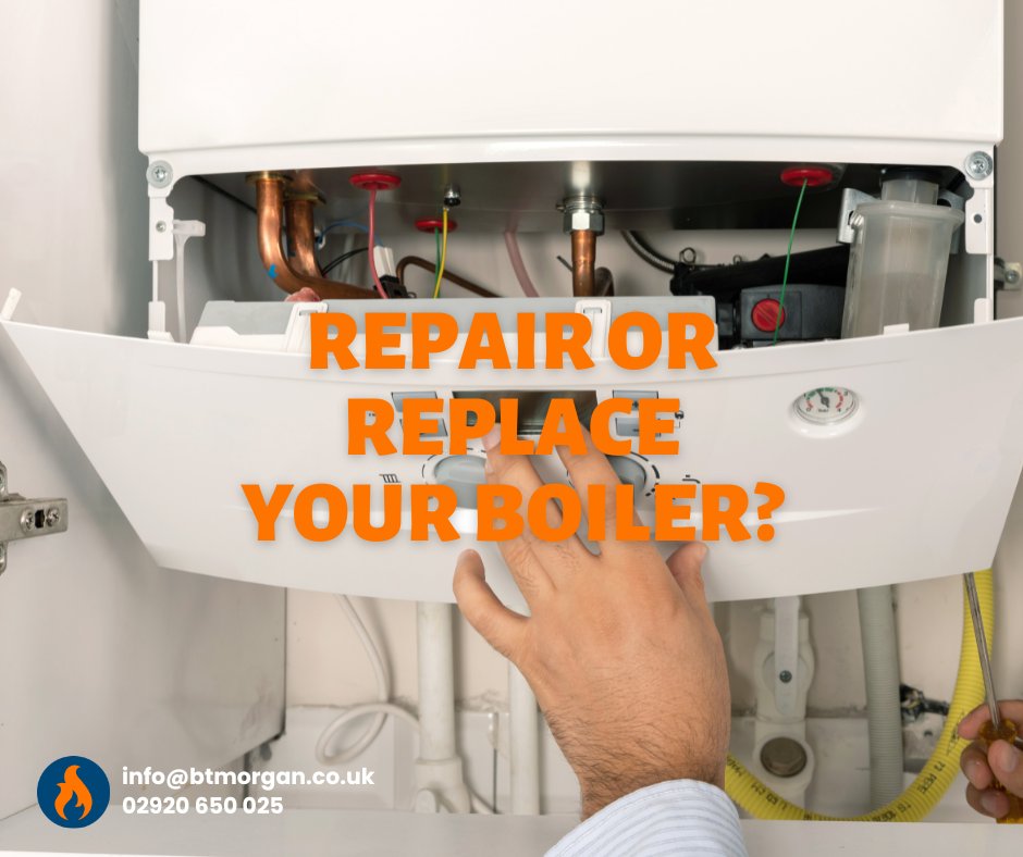 BTMHeating's tweet photo. Not sure whether to repair or replace your boiler? 🔧 If your boiler is older, inefficient, or regularly breaking down, it may be time for an upgrade. At B T Morgan, we give honest advice with no pushy sales, just trusted guidance.

📞 02920 650 025 https://t.co/K5hWjYHQde